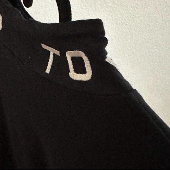 NWT Motel Rocks Black White Tokyo Techno Rhala Crop Long Sleeve Top Size S - Picture 5 of 13